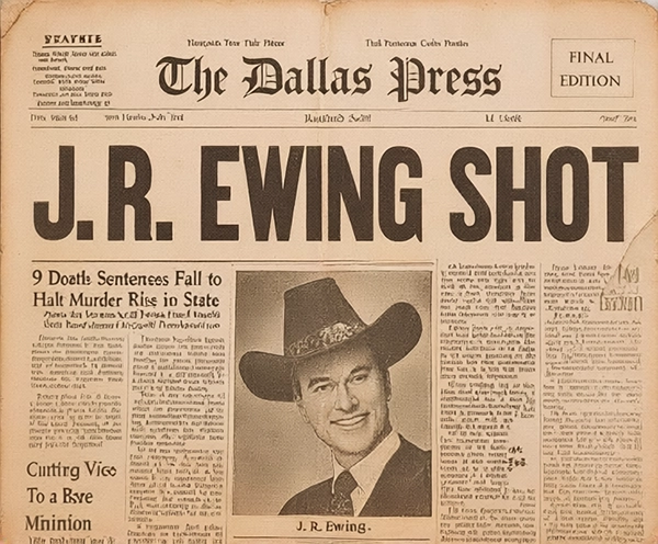 Who Shot J.R. cliffhanger publicity and suspense