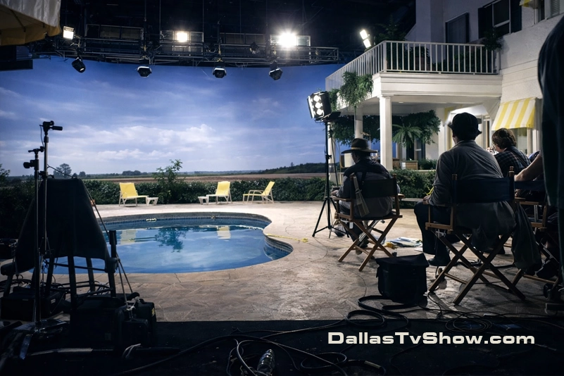 Dallas sets and soundstage work behind the scenes