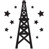 Oil derrick graphic